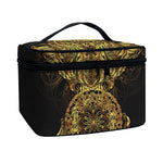 Spiritual Owl With Dreamcatcher Print Travel Makeup Bag