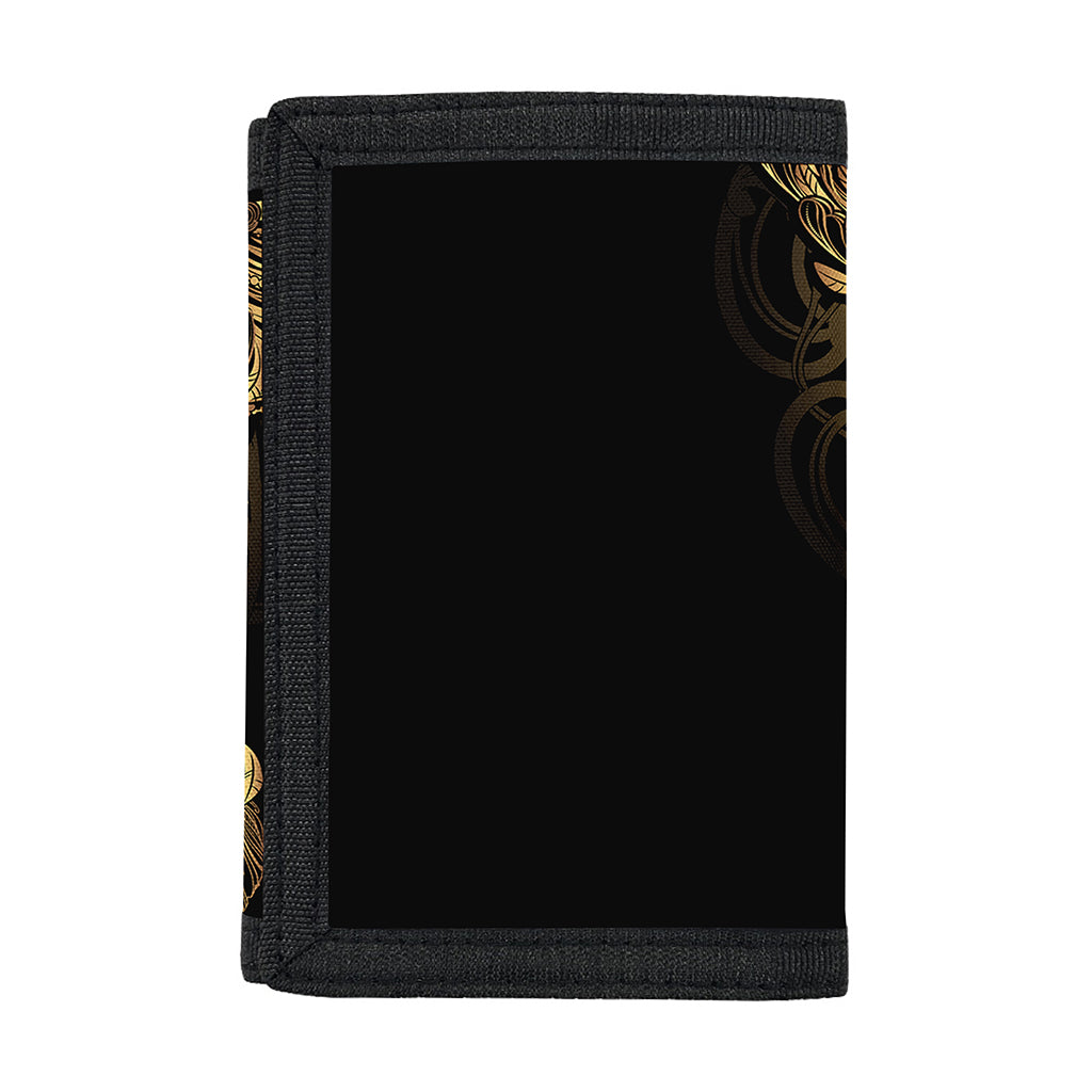 Spiritual Owl With Dreamcatcher Print Trifold Wallet
