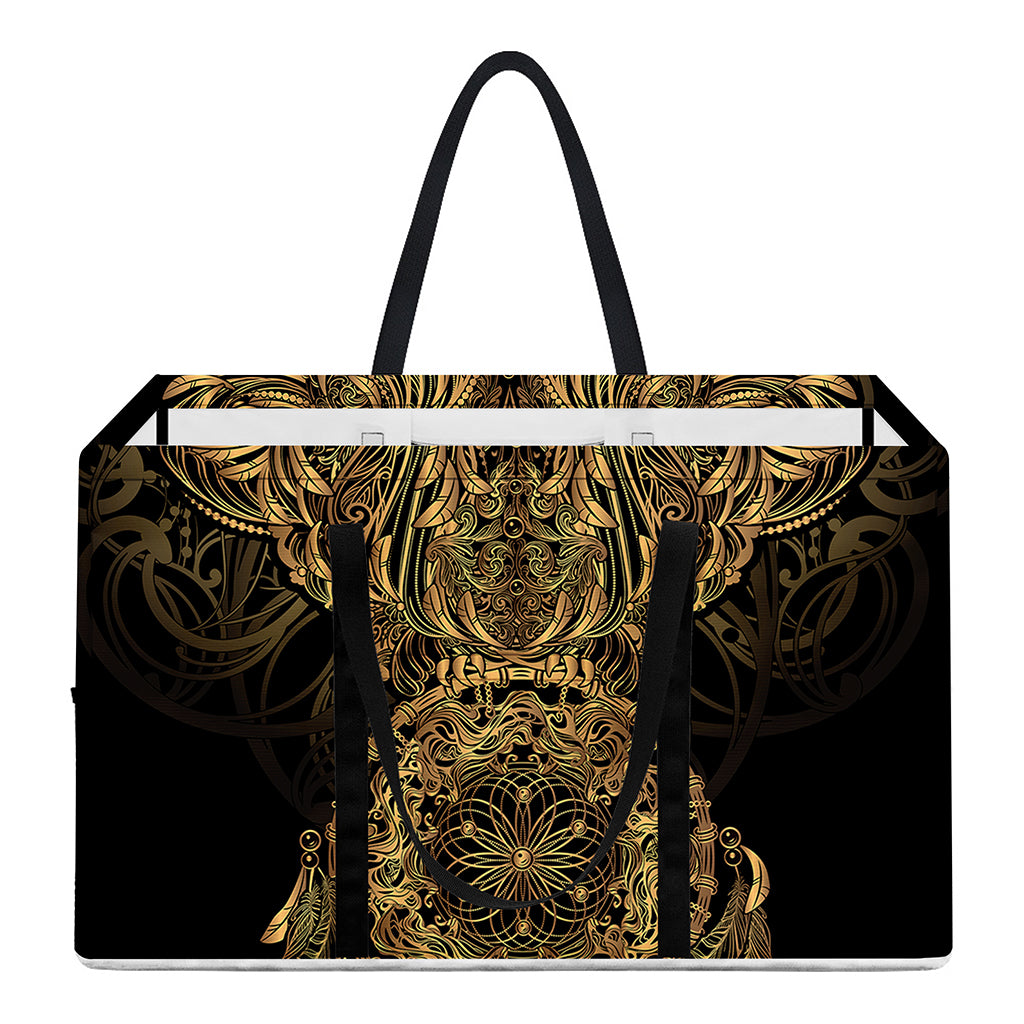 Spiritual Owl With Dreamcatcher Print Utility Tote Bag