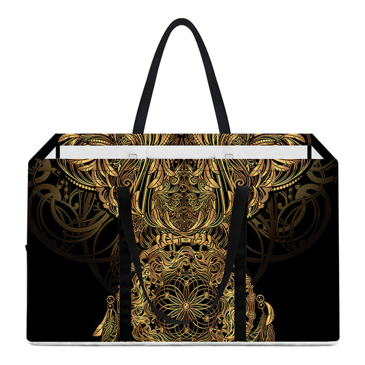 Spiritual Owl With Dreamcatcher Print Utility Tote Bag