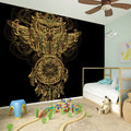 Spiritual Owl With Dreamcatcher Print Wall Sticker