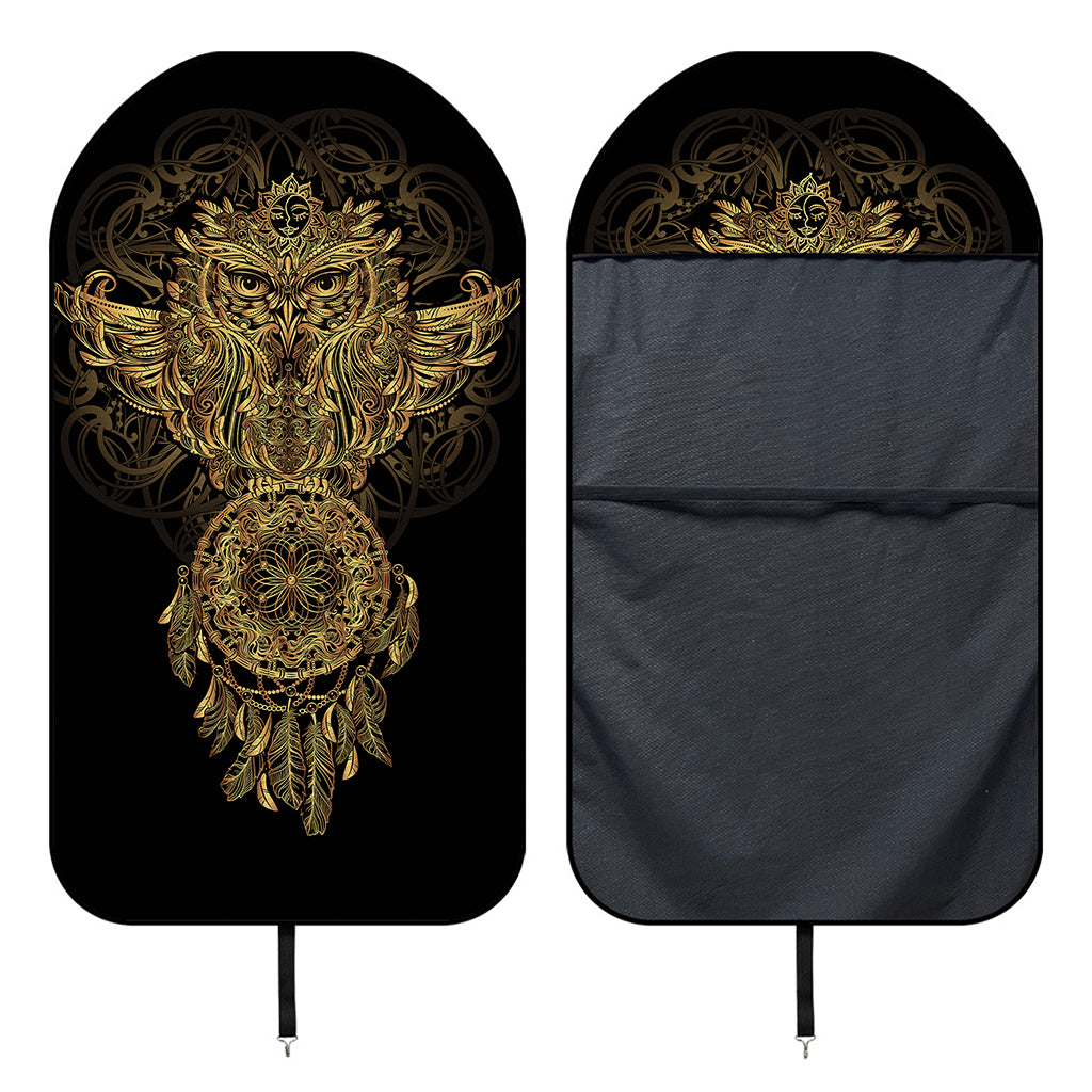 Spiritual Owl With Dreamcatcher Print Waterproof Car Seat Cover