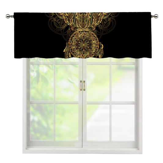 Spiritual Owl With Dreamcatcher Print Window Valance