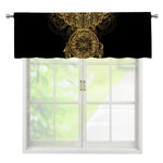 Spiritual Owl With Dreamcatcher Print Window Valance