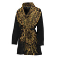 Spiritual Owl With Dreamcatcher Print Women's Bathrobe