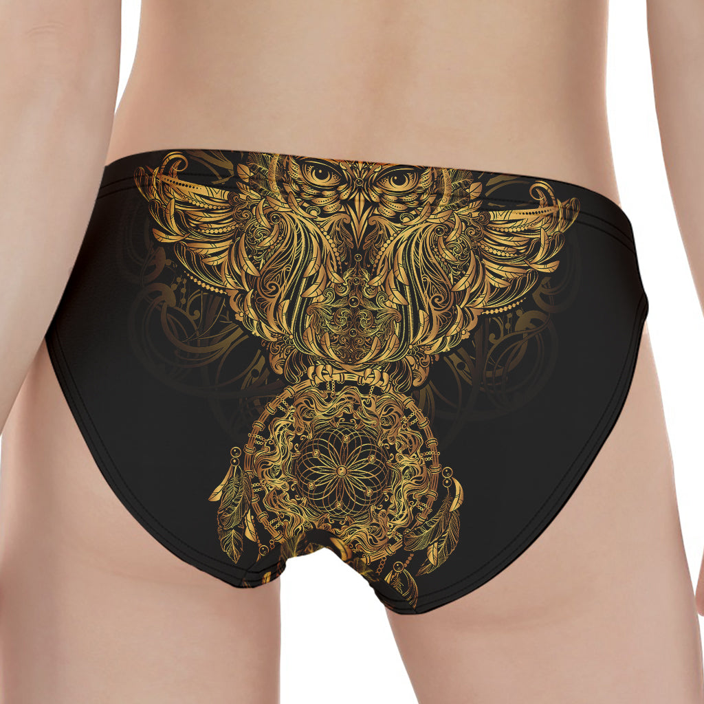 Spiritual Owl With Dreamcatcher Print Women's Panties