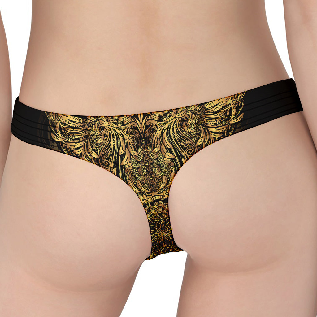 Spiritual Owl With Dreamcatcher Print Women's Thong