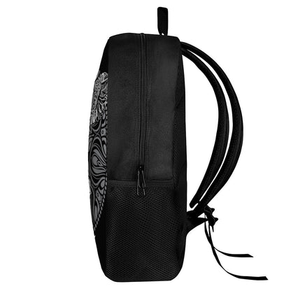 Spiritual Owl With Sun And Moon Print 17 Inch Backpack