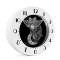 Spiritual Owl With Sun And Moon Print Alarm Clock