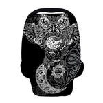 Spiritual Owl With Sun And Moon Print Baby Seat Cover