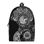 Spiritual Owl With Sun And Moon Print Backpack