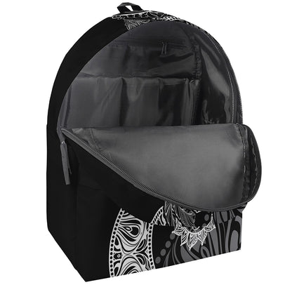 Spiritual Owl With Sun And Moon Print Backpack