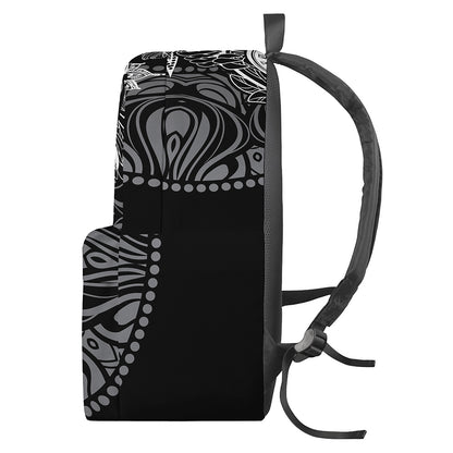 Spiritual Owl With Sun And Moon Print Backpack