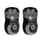 Spiritual Owl With Sun And Moon Print Bar Stool Covers