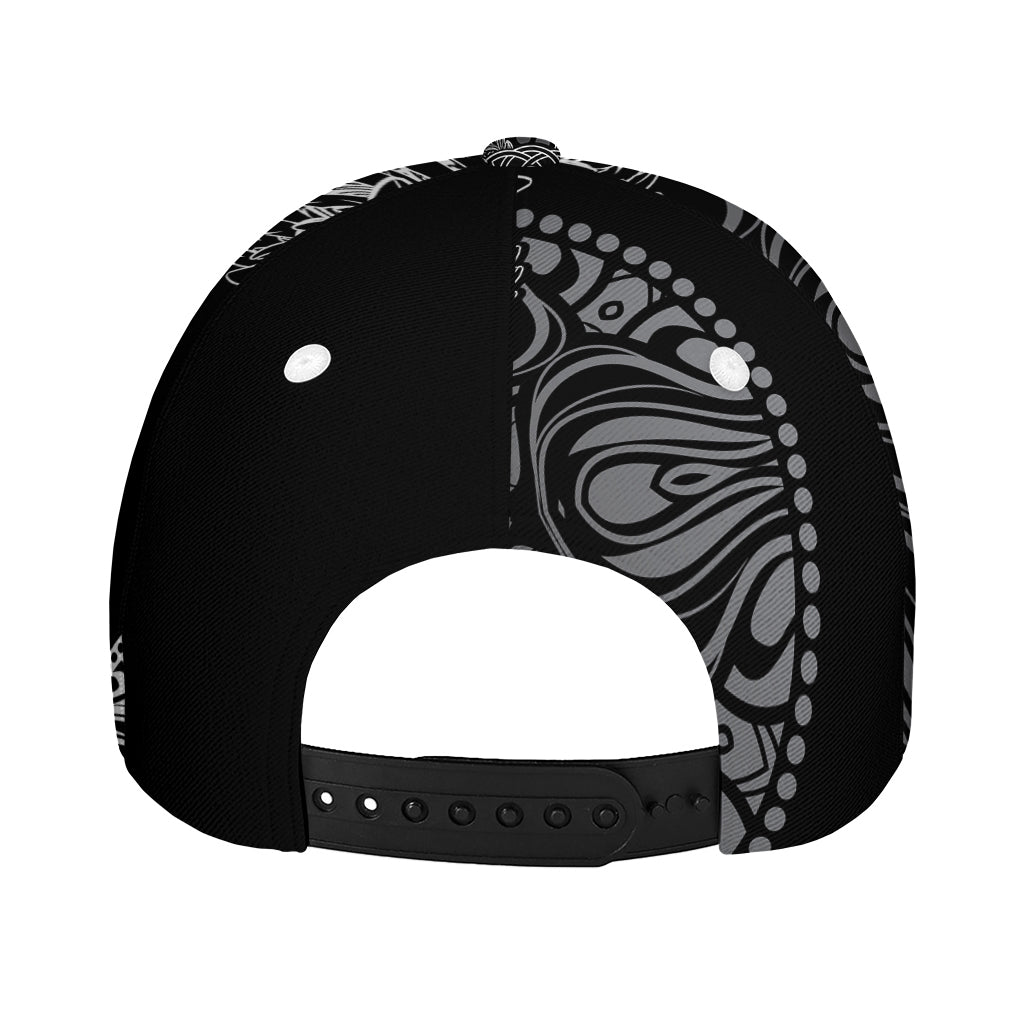 Spiritual Owl With Sun And Moon Print Baseball Cap