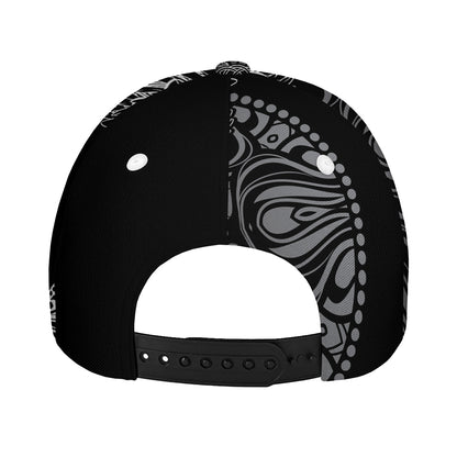 Spiritual Owl With Sun And Moon Print Baseball Cap
