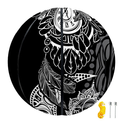Spiritual Owl With Sun And Moon Print Basketball
