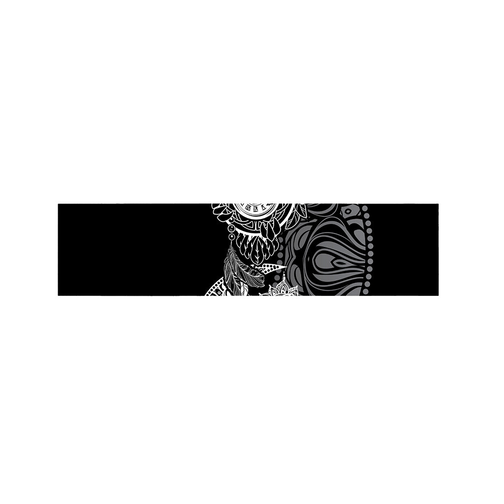 Spiritual Owl With Sun And Moon Print Bed Runner