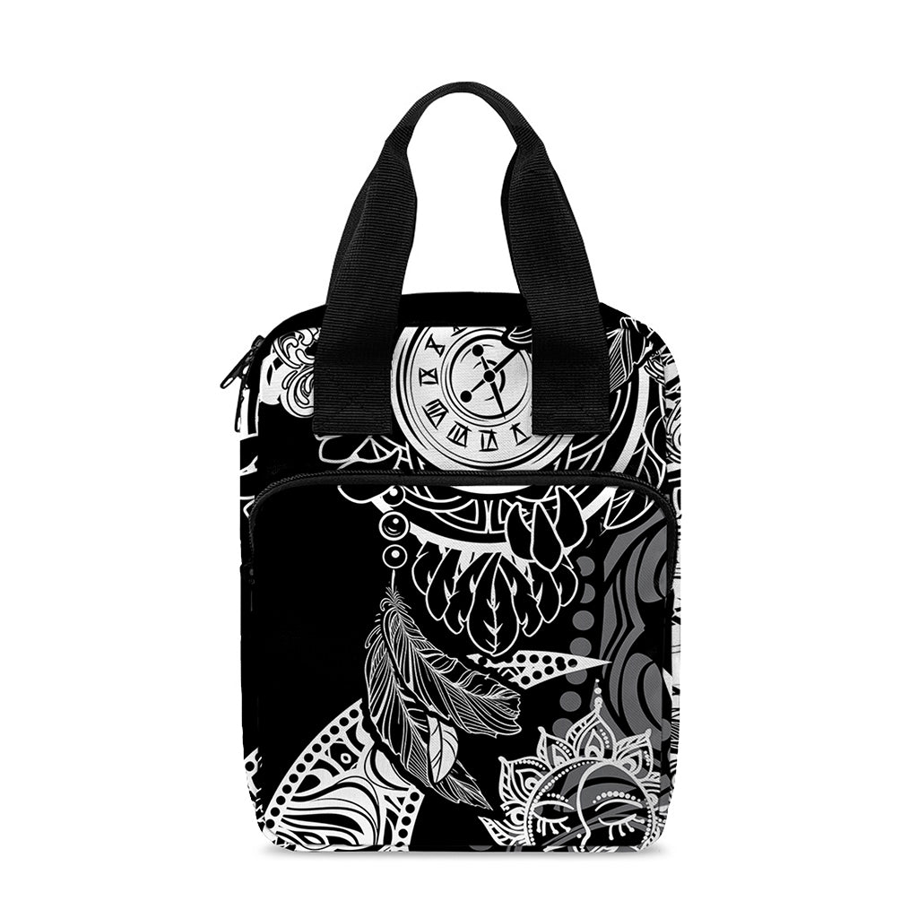 Spiritual Owl With Sun And Moon Print Bible Tote Bag