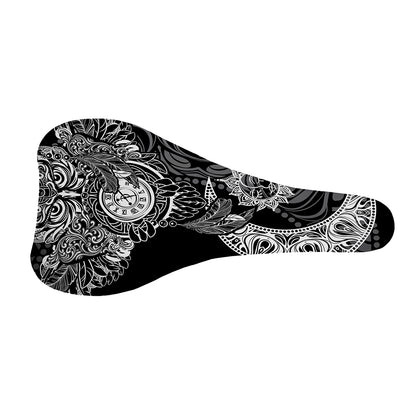 Spiritual Owl With Sun And Moon Print Bicycle Seat Cover