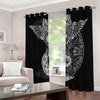 Spiritual Owl With Sun And Moon Print Blackout Grommet Curtains
