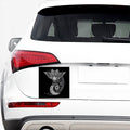 Spiritual Owl With Sun And Moon Print Car Sticker