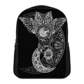 Spiritual Owl With Sun And Moon Print Casual Backpack