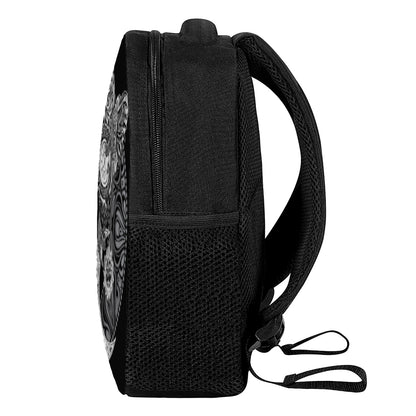Spiritual Owl With Sun And Moon Print Casual Backpack