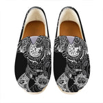 Spiritual Owl With Sun And Moon Print Casual Shoes