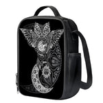 Spiritual Owl With Sun And Moon Print Crossbody Lunch Bag