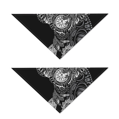 Spiritual Owl With Sun And Moon Print Dog Bandana