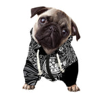 Spiritual Owl With Sun And Moon Print Dog Zip Up Hoodie