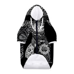 Spiritual Owl With Sun And Moon Print Dog Zip Up Hoodie