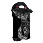 Spiritual Owl With Sun And Moon Print Double Neoprene Wine Tote