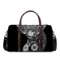 Spiritual Owl With Sun And Moon Print Duffel Bag
