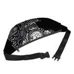 Spiritual Owl With Sun And Moon Print Fanny Pack
