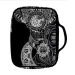 Spiritual Owl With Sun And Moon Print Front Pocket Bible Bag