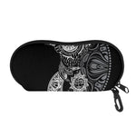 Spiritual Owl With Sun And Moon Print Glasses Case