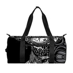 Spiritual Owl With Sun And Moon Print Gym Bag