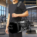Spiritual Owl With Sun And Moon Print Gym Bag