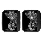 Spiritual Owl With Sun And Moon Print Handle Covers