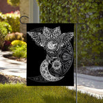 Spiritual Owl With Sun And Moon Print House Flag