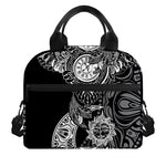 Spiritual Owl With Sun And Moon Print Insulated Lunch Bag