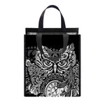 Spiritual Owl With Sun And Moon Print Insulated Lunch Tote