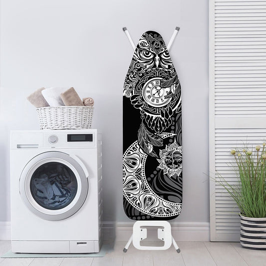 Spiritual Owl With Sun And Moon Print Ironing Board Cover