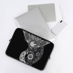 Spiritual Owl With Sun And Moon Print Laptop Sleeve