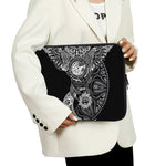 Spiritual Owl With Sun And Moon Print Laptop Sleeve