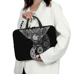 Spiritual Owl With Sun And Moon Print Laptop Sleeve With Handle
