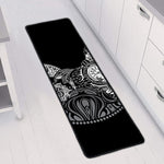 Spiritual Owl With Sun And Moon Print Long Kitchen Mat