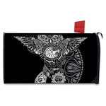 Spiritual Owl With Sun And Moon Print Mailbox Cover